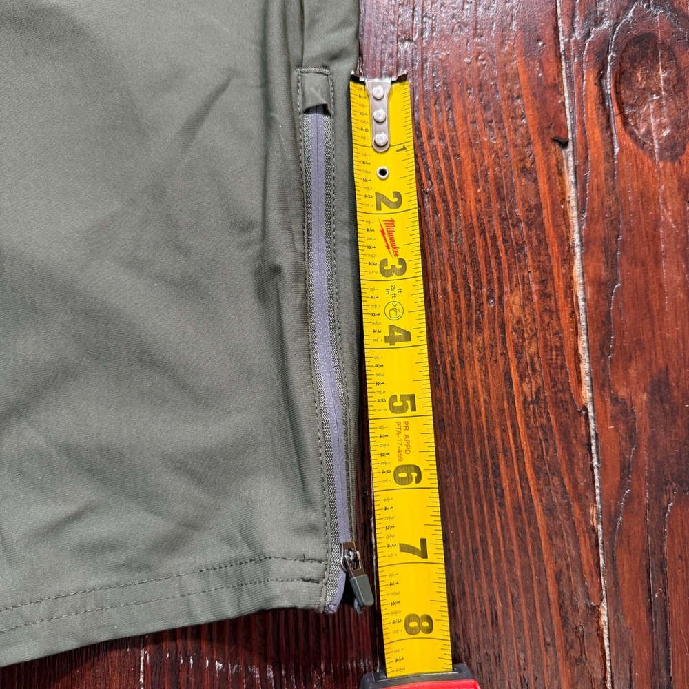 VRST Pants Mens 2XL Green Jogger Ankle Zip Mixed Media Athleisure Drawstring - Picture 8 of 12